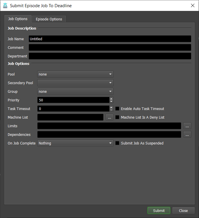 Episode — Deadline 10.4.0.8 documentation